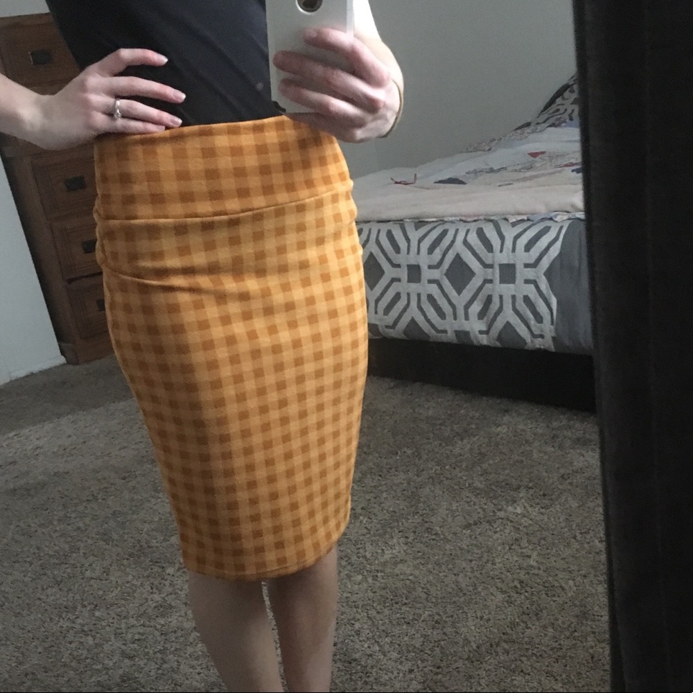 Lularoe Yellow Pencil Skirt